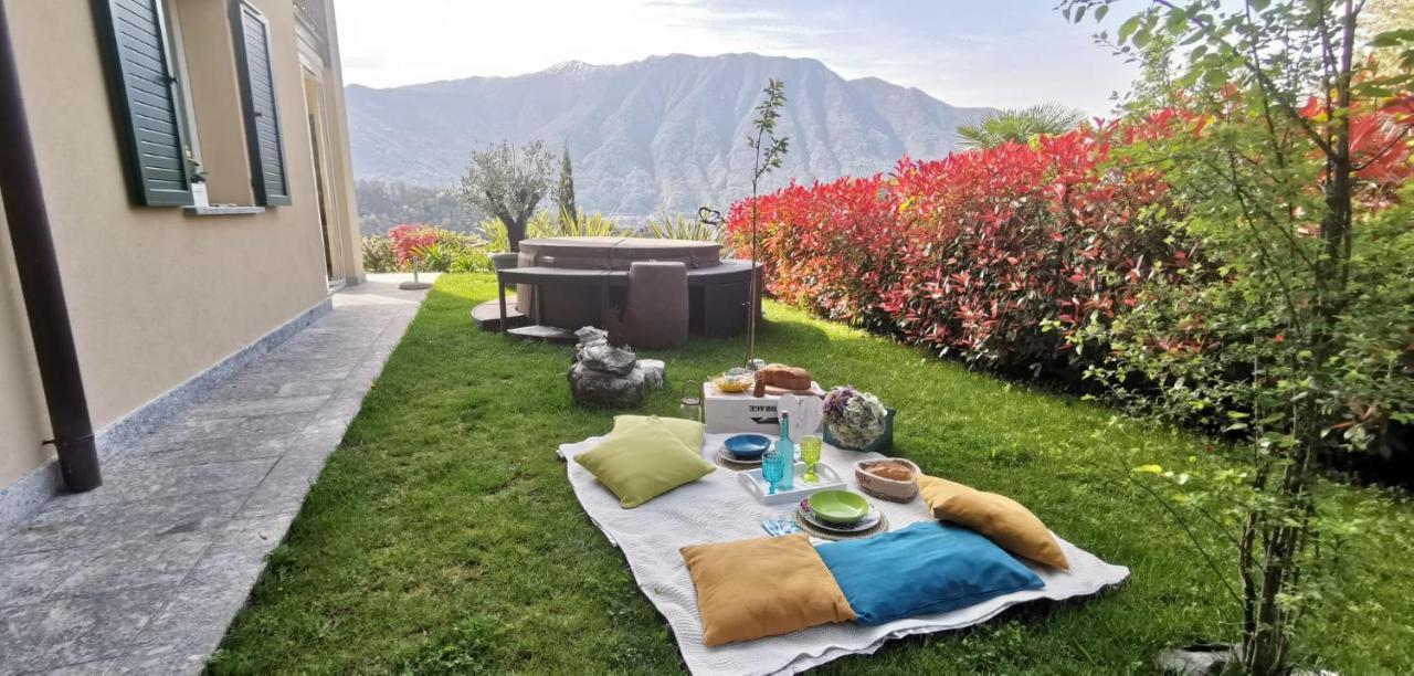 Magic Garden With Jacuzzi-Pool And Luxury Lake Como View Lenno Luaran gambar