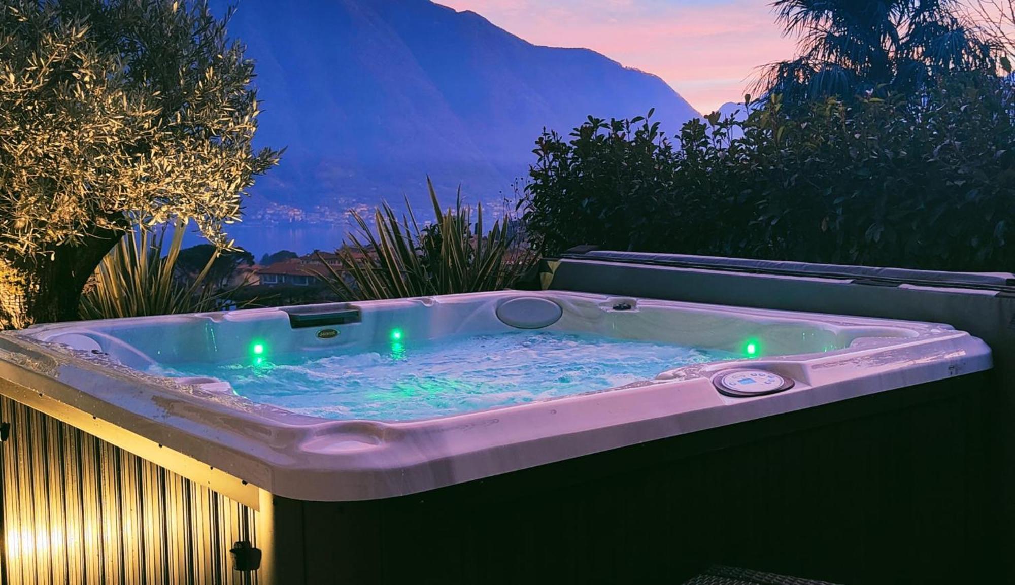 Magic Garden With Jacuzzi-Pool And Luxury Lake Como View Lenno Luaran gambar